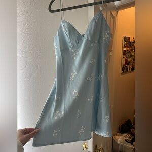 Princess Polly Light Blue Floral Dress